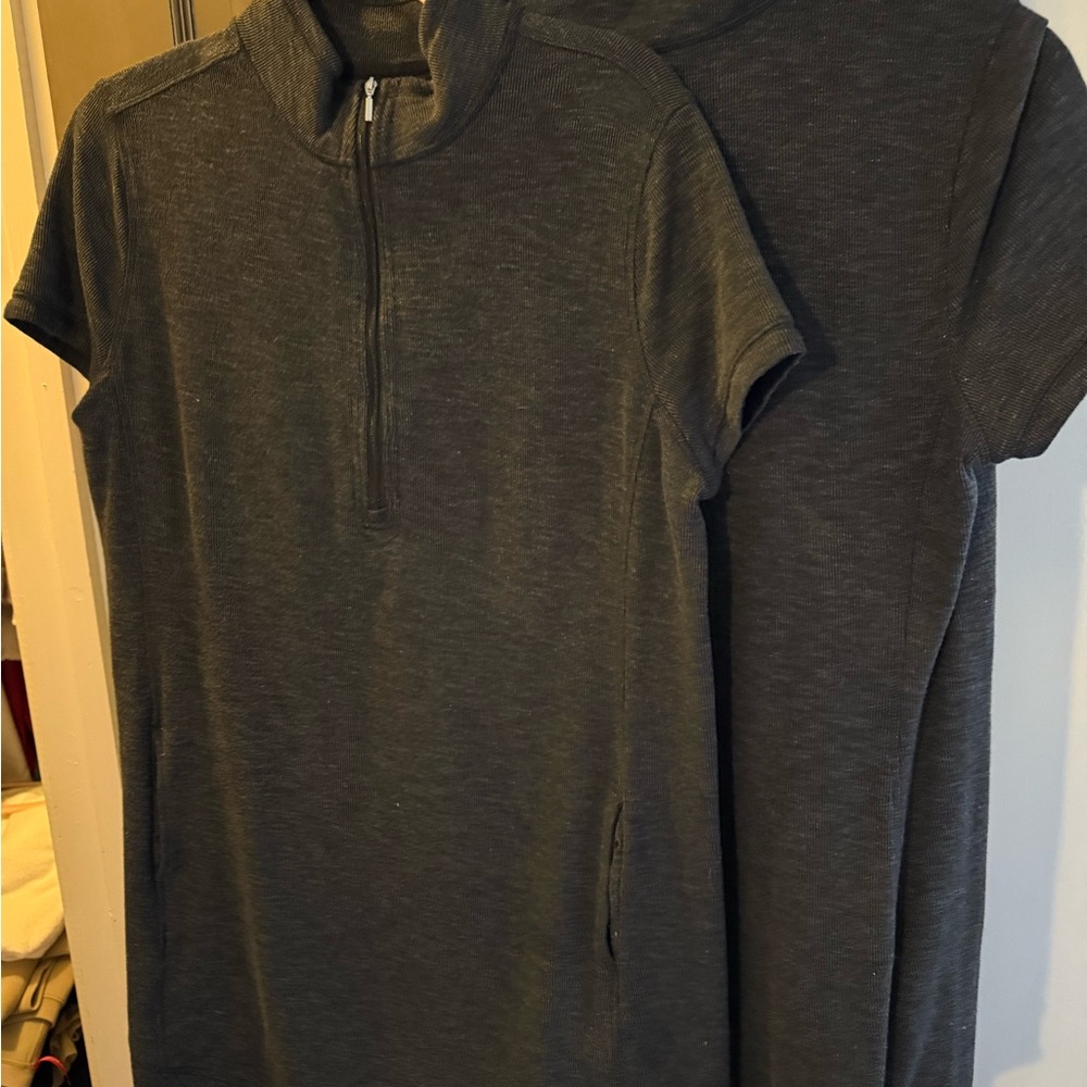 2 Gray Legendary Outfitters Short Sleeve Dresses with Zipper